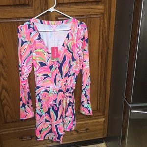 NWT Lilly Pulitzer Size XL Tiki Wrap Romper